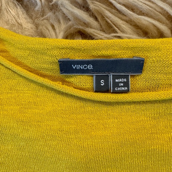 SALE! Vince Long Sleeve Hi Lo Cotton Pullover size Small - Picture 6 of 14